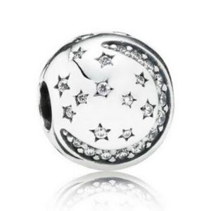 Twinkling night clip charm
